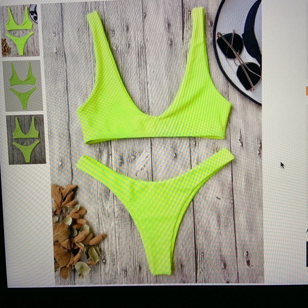 high cut bikini set